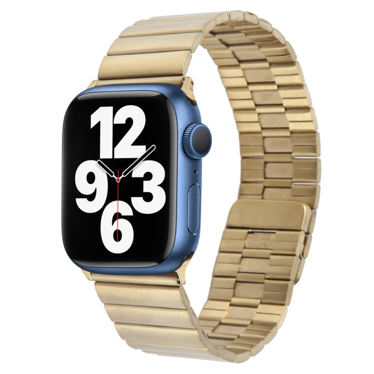 For Apple Watch SE 40mm Bamboo Stainless Steel Magnetic Watch Band(Gold) - free shipping - PMC TechLife - Order now!