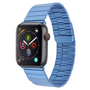 For Apple Watch Series 4 44mm Bamboo Stainless Steel Magnetic Watch Band(Blue)