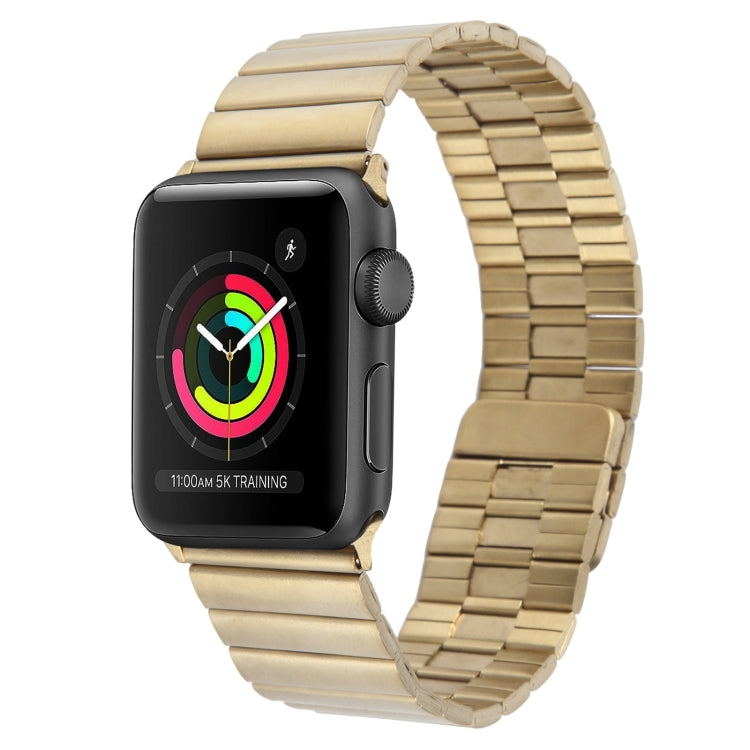 For Apple Watch Series 2 42mm Bamboo Stainless Steel Magnetic Watch Band(Gold) - free shipping - PMC TechLife - Order now!