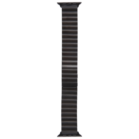 For Apple Watch Series 2 38mm Bamboo Stainless Steel Magnetic Watch Band(Black)
