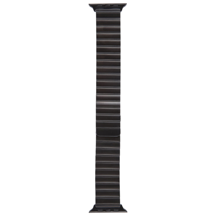 For Apple Watch Series 2 38mm Bamboo Stainless Steel Magnetic Watch Band(Black)