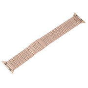 For Apple Watch Series 2 38mm Bamboo Stainless Steel Magnetic Watch Band(Rose Gold)