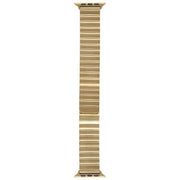 For Apple Watch 42mm Bamboo Stainless Steel Magnetic Watch Band(Gold)