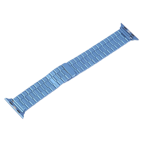 For Apple Watch 38mm Bamboo Stainless Steel Magnetic Watch Band(Blue)