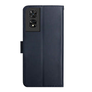 For TCL 50 SE/40 NxtPaper 4G Genuine Leather Fingerprint-proof Flip Phone Case(Blue)
