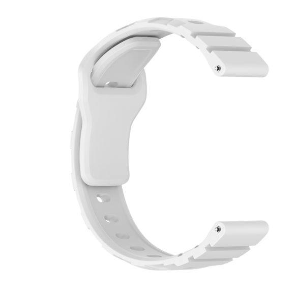 18mm Armor Silicone Watch Band(White)