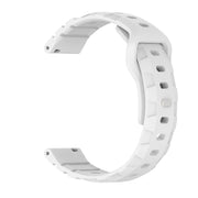 18mm Armor Silicone Watch Band(White)
