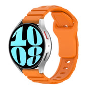 18mm Armor Silicone Watch Band(Orange)