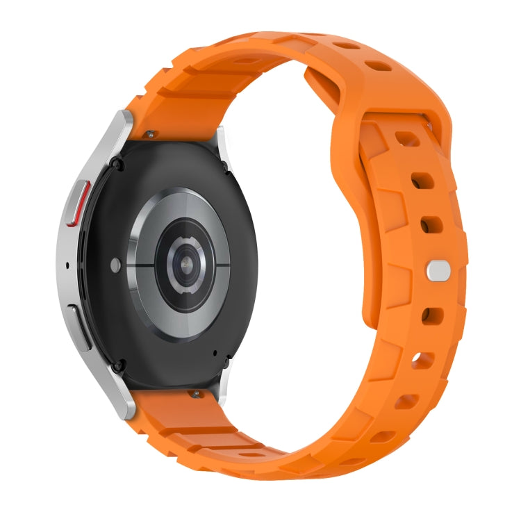 18mm Armor Silicone Watch Band(Orange)