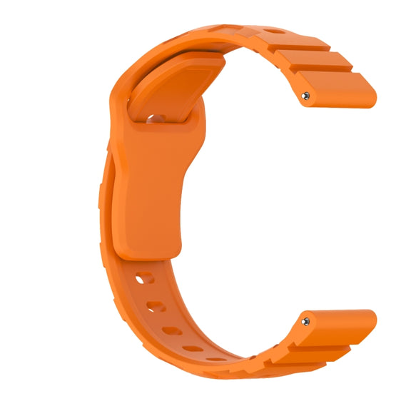 18mm Armor Silicone Watch Band(Orange)