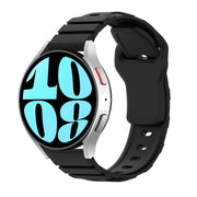 18mm Armor Silicone Watch Band(Black)