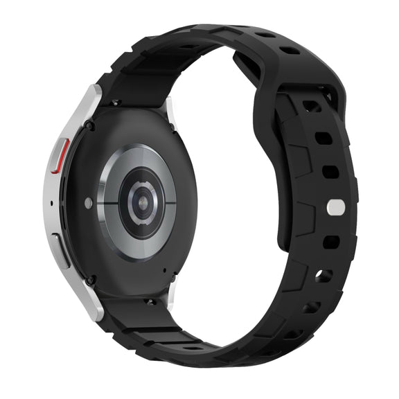 18mm Armor Silicone Watch Band(Black)