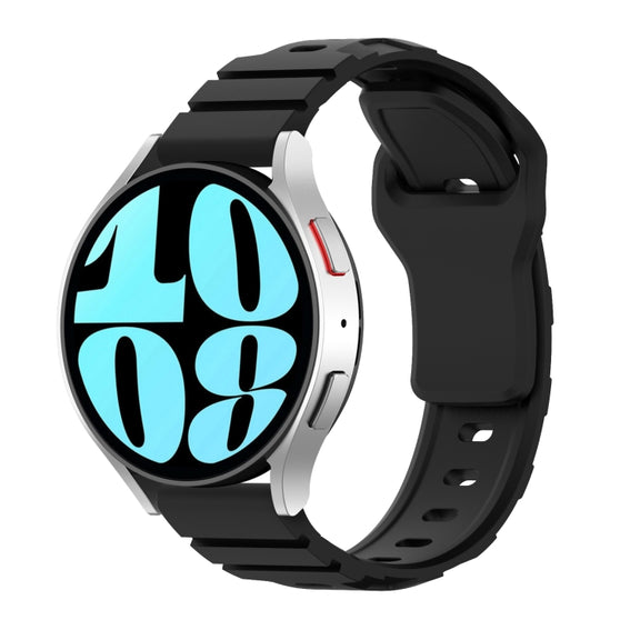 18mm Armor Silicone Watch Band(Black)