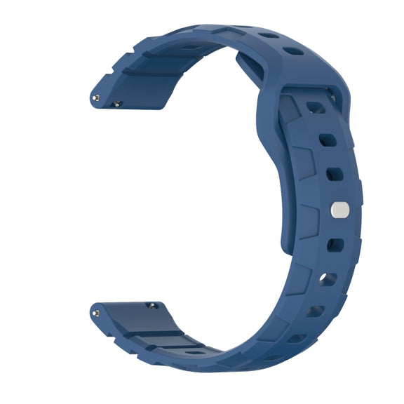 18mm Armor Silicone Watch Band(Dark Blue)