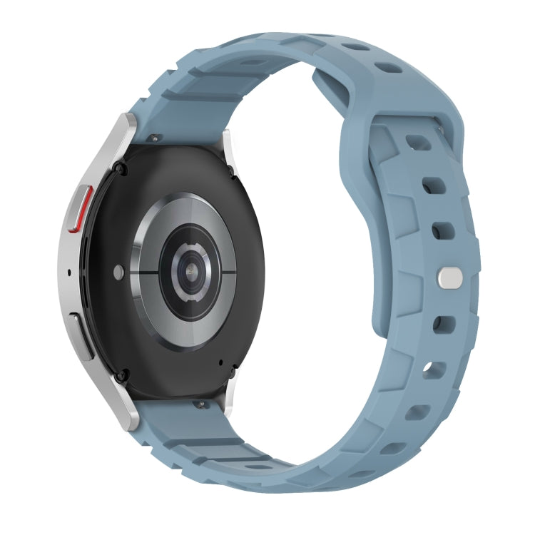 18mm Armor Silicone Watch Band(Rock Blue)