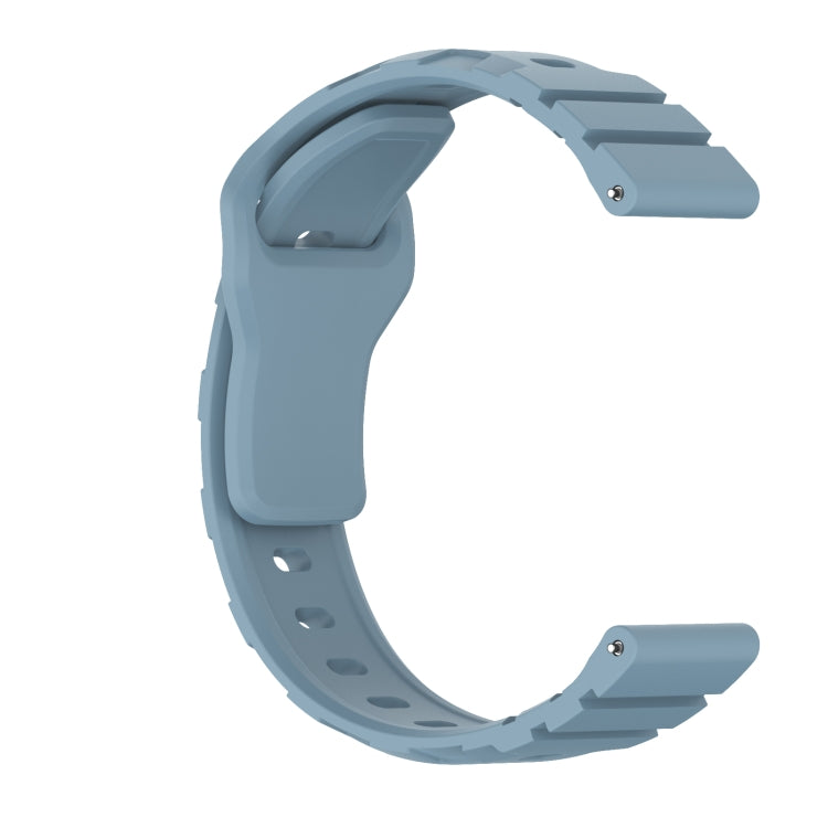 18mm Armor Silicone Watch Band(Rock Blue)