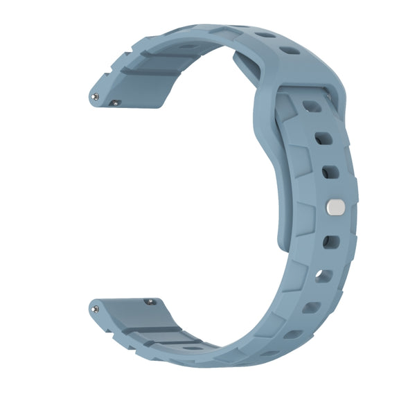 18mm Armor Silicone Watch Band(Rock Blue)