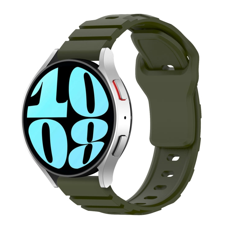 20mm Armor Silicone Watch Band(Army Green) - 20mm Bands by PMC TechLife | Online Shopping South Africa | PMC TechLife