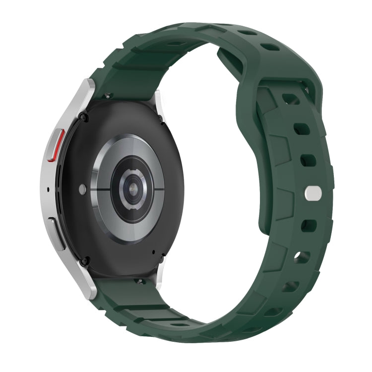 20mm Armor Silicone Watch Band(Dark Green) - 20mm Bands by PMC TechLife | Online Shopping South Africa | PMC TechLife