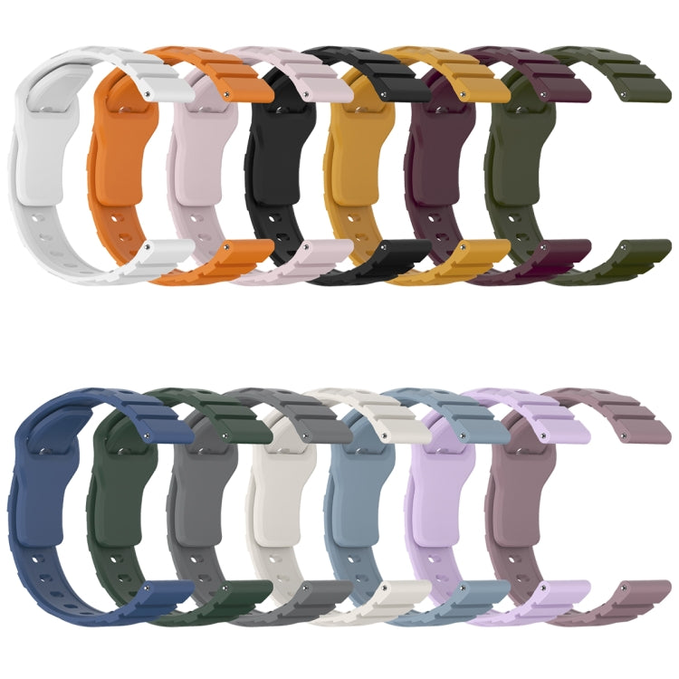 18mm Armor Silicone Watch Band(Rock Blue)