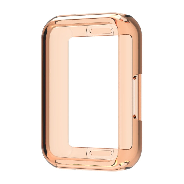 For Samsung Galaxy Fit 3 Half Pack Hollow TPU Watch Protective Case(Transparent Orange) - Watch Cases by PMC TechLife | Online Shopping South Africa | PMC TechLife