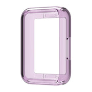 For Samsung Galaxy Fit 3 Half Pack Hollow TPU Watch Protective Case(Transparent Purple)