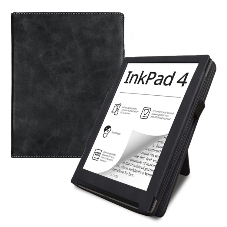 For Pocketbook InkPad 4 / Color 2 / 3 Calfskin Leather Smart Tablet Case(Black) - Others by PMC Jewellery | Online Shopping South Africa | PMC Jewellery | Buy Now Pay Later Mobicred