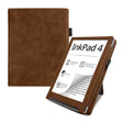 For Pocketbook InkPad 4 / Color 2 / 3 Calfskin Leather Smart Tablet Case(Brown) - Others by PMC TechLife | Online Shopping South Africa | PMC TechLife | Buy Now Pay Later Mobicred