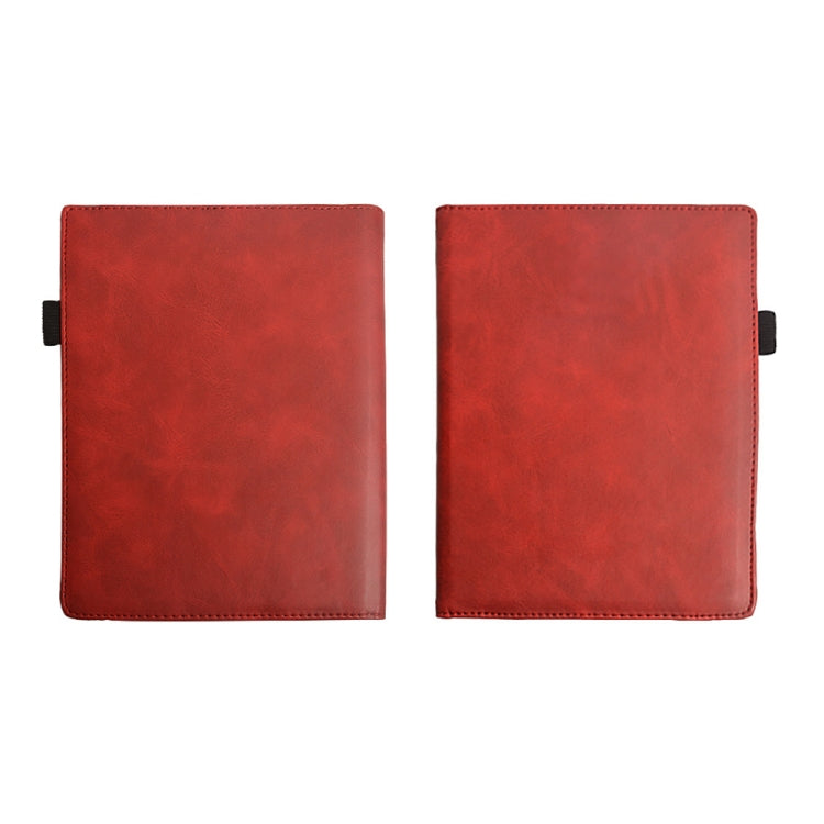 For Pocketbook InkPad 4 / Color 2 / 3 Calfskin Leather Smart Tablet Case(Red)