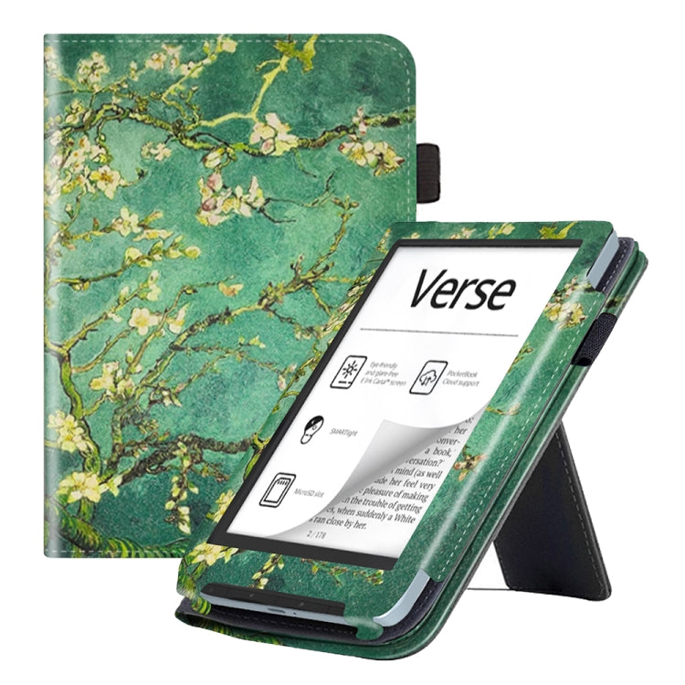 For Pocketbook Verse / Verse Pro Painted Calfskin Smart Leather Tablet Case(Plum Bossom) - free shipping - PMC TechLife - Order now!