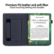 For Pocketbook Verse / Verse Pro Painted Calfskin Smart Leather Tablet Case(Plum Bossom)