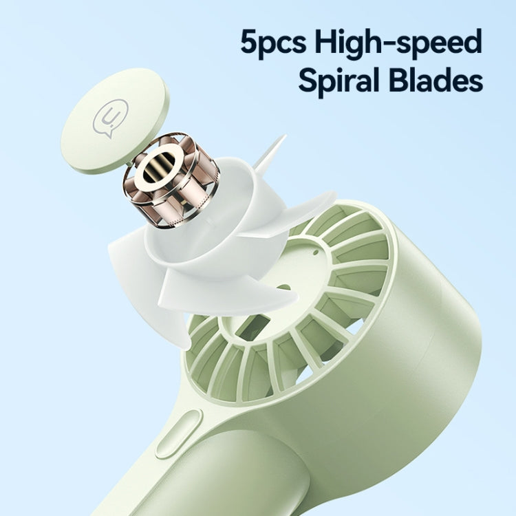 USAMS ZB288 Portable Type-C Rechargeable High Speed Handheld Mini Fan(Black) - Electric Fans by USAMS | Online Shopping South Africa | PMC TechLife | Buy Now Pay Later Mobicred