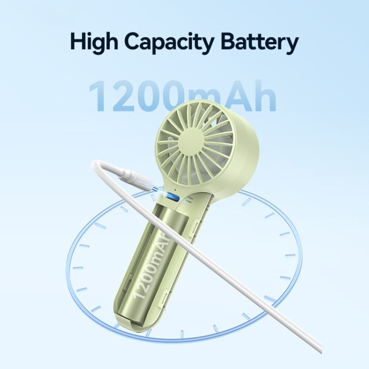 USAMS ZB288 Portable Type-C Rechargeable High Speed Handheld Mini Fan(Black) - Electric Fans by USAMS | Online Shopping South Africa | PMC TechLife | Buy Now Pay Later Mobicred