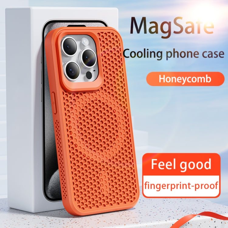 For iPhone 16 MagSafe Magnetic Heat Dissipation Phone Case(Sky Blue)