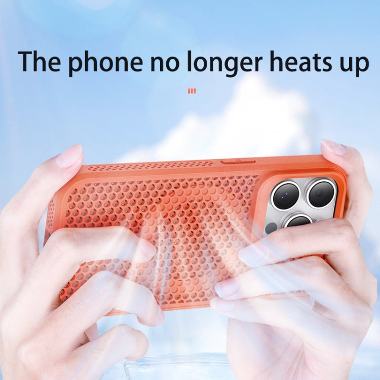 For iPhone 16 Pro Max MagSafe Magnetic Heat Dissipation Phone Case(Orange)