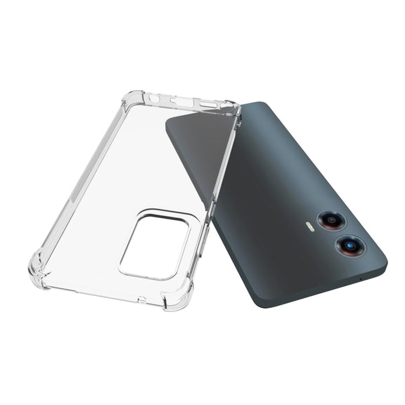 For Motorola Moto G Stylus 5G 2024 Shockproof Non-slip Thickening TPU Phone Case(Transparent)