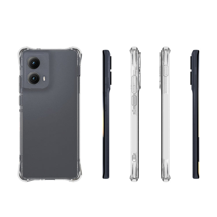 For Motorola Edge 5G 2024 Shockproof Non-slip Thickening TPU Phone Case(Transparent)
