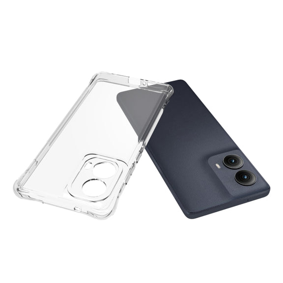 For Motorola Edge 5G 2024 Shockproof Non-slip Thickening TPU Phone Case(Transparent)