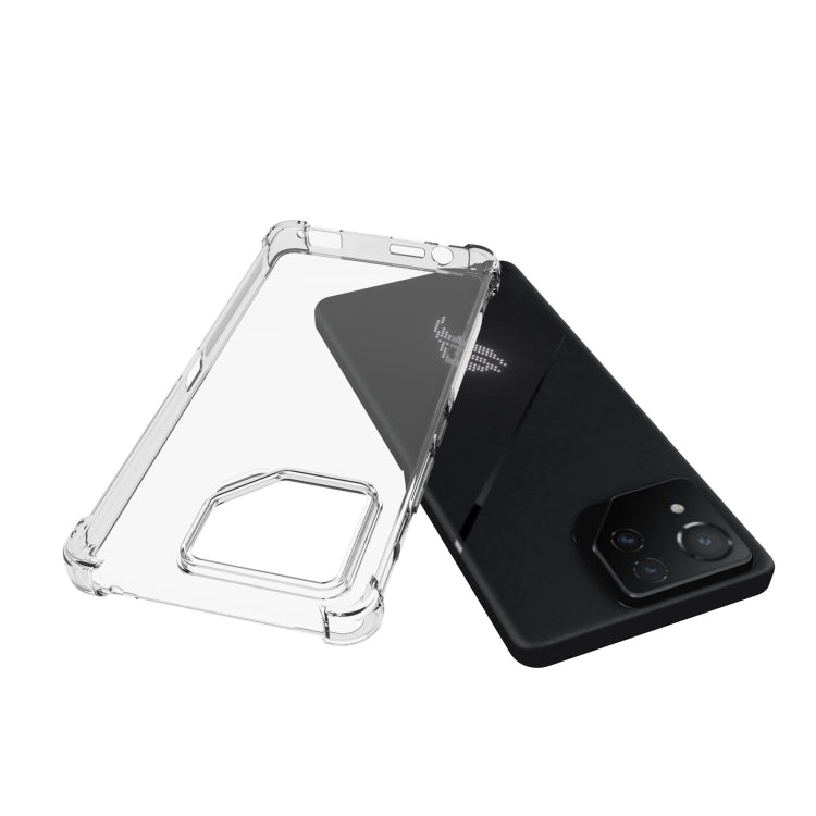 For Asus ROG Phone 8 Shockproof Non-slip Thickening TPU Phone Case(Transparent) - ASUS Cases by PMC TechLife | Online Shopping South Africa | PMC TechLife