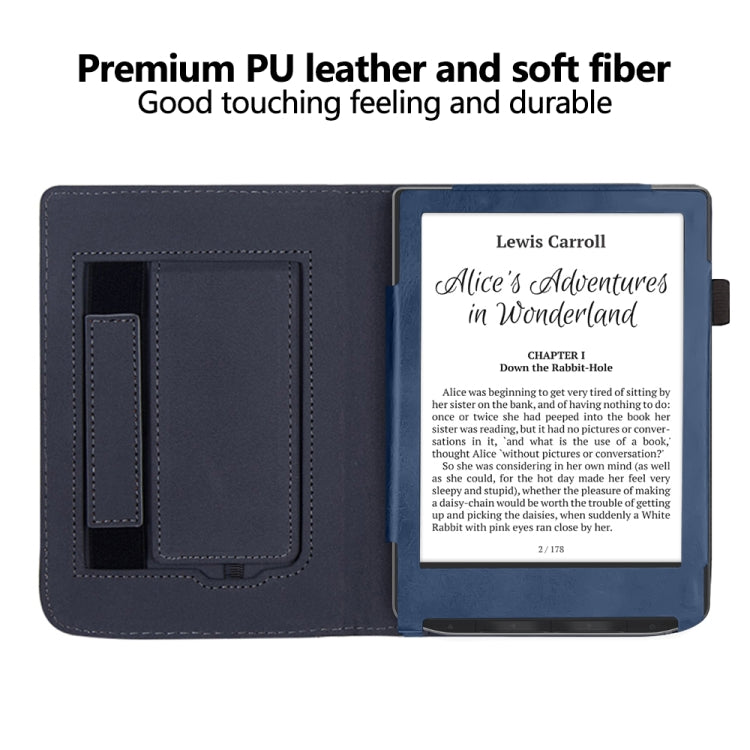For Pocketbook Verse / Verse Pro Calfskin Leather Smart Tablet Case(Blue) - Others by PMC TechLife | Online Shopping South Africa | PMC TechLife | Buy Now Pay Later Mobicred