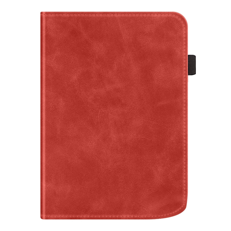 For Pocketbook Verse / Verse Pro Calfskin Leather Smart Tablet Case(Red) - Others by PMC TechLife | Online Shopping South Africa | PMC TechLife | Buy Now Pay Later Mobicred