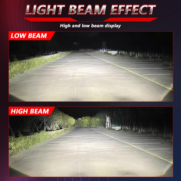 T01 1 Pair 3 inch Car Bifocal LED Lens Headlight, Left Driving (Black) - LED Headlamps by PMC TechLife | Online Shopping South Africa | PMC TechLife | Buy Now Pay Later Mobicred