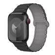 For Apple Watch Series 9 45mm I-Shaped Magnetic Silicone Watch Band(Black Gray) - Watch Bands by PMC TechLife | Online Shopping South Africa | PMC TechLife