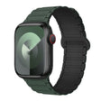 For Apple Watch Series 8 45mm I-Shaped Magnetic Silicone Watch Band(Dark Teal Black) - Watch Bands by PMC TechLife | Online Shopping South Africa | PMC TechLife