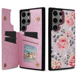 For Samsung Galaxy S25 Ultra 5G Printed Double Buckle RFID Anti-theft Phone Case(Pastoral Rose) - Galaxy S25 Ultra 5G Cases by PMC TechLife | Online Shopping South Africa | PMC TechLife | Buy Now Pay Later Mobicred