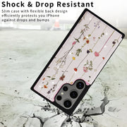 For Samsung Galaxy S25 Ultra 5G Printed Double Buckle RFID Anti-theft Phone Case(Dried Flower World)