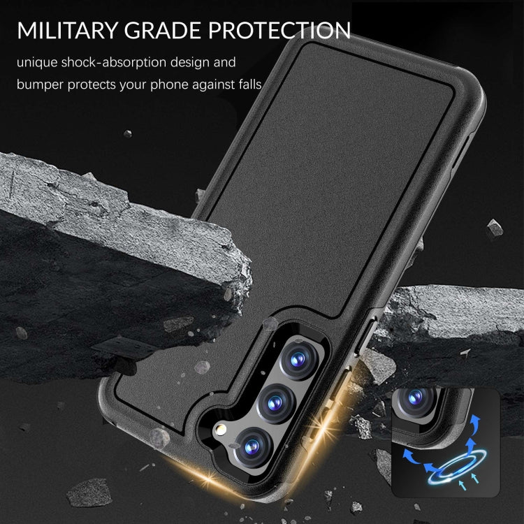 For Samsung Galaxy S23+ 5G RedPepper Armor PC Hybrid TPU Phone Case(Black)