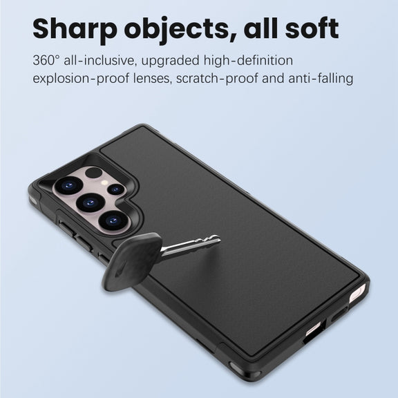 For Samsung Galaxy S23 Ultra 5G RedPepper Armor PC Hybrid TPU Phone Case(Black)