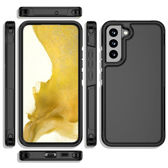 For Samsung Galaxy S22 5G RedPepper Armor PC Hybrid TPU Phone Case(Black)