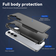 For Samsung Galaxy A55 5G RedPepper Armor PC Hybrid TPU Phone Case(Black)
